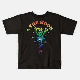 To the moon cartoon Kids T-Shirt